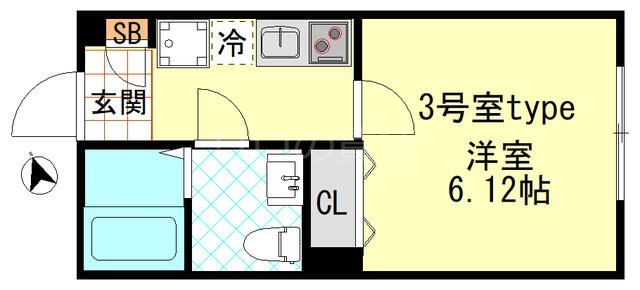 大田区羽田のアパートの間取り