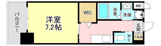 北九州市小倉北区重住のマンションの間取り