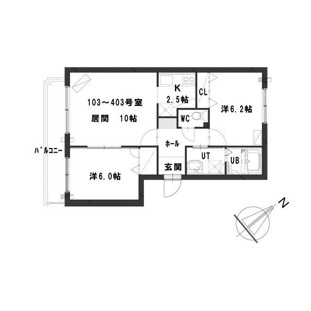 サンステージ４１０の間取り