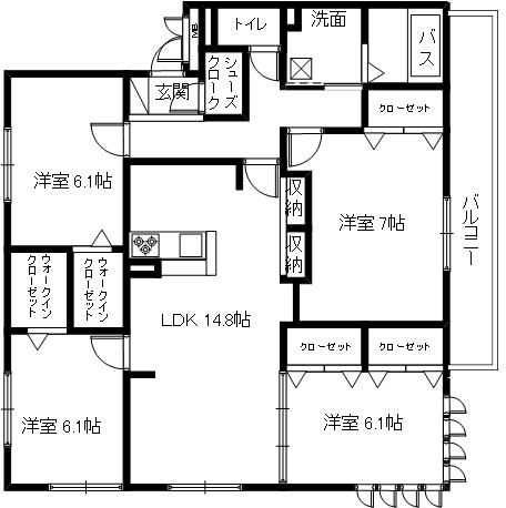 WEMBLEY・PLANETの間取り