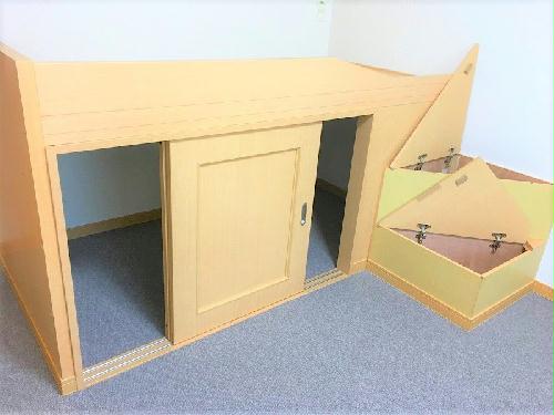 収納　ベットの下も収納できます