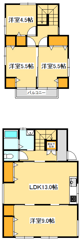 宮城県仙台市太白区中田町字寺浦（一戸建）の賃貸物件の間取り