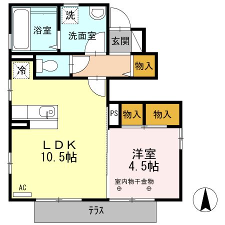 ディアコートＡＳＫＡの間取り