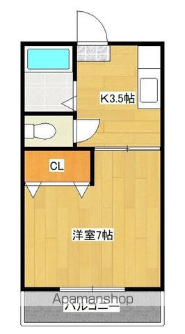 津曲マンションの間取り写真