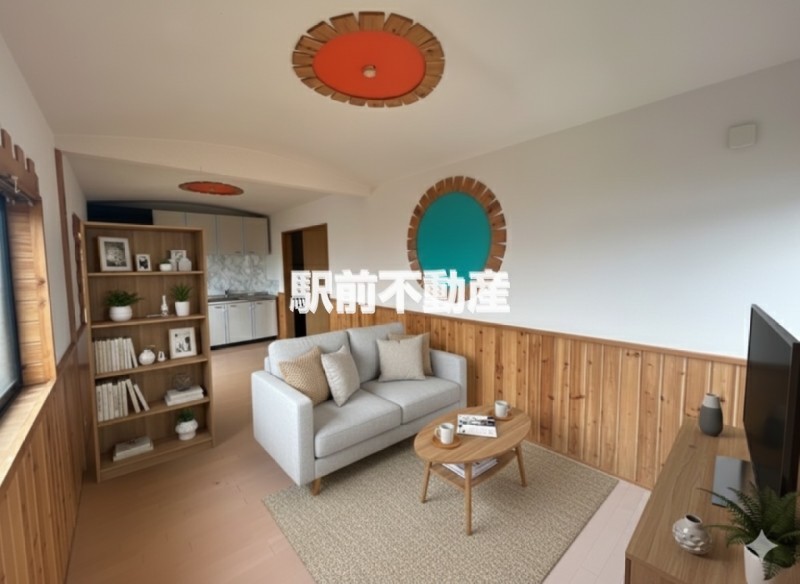 居室・リビング　家具家電はイメージです