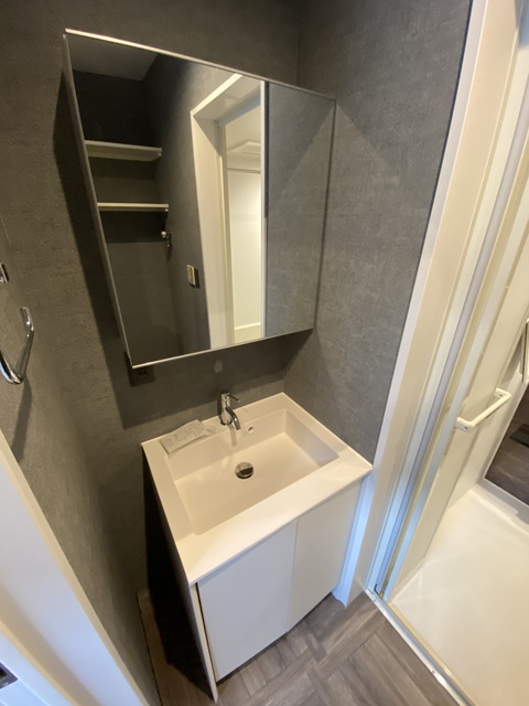 洗面設備　忙しい朝に嬉しい設備。