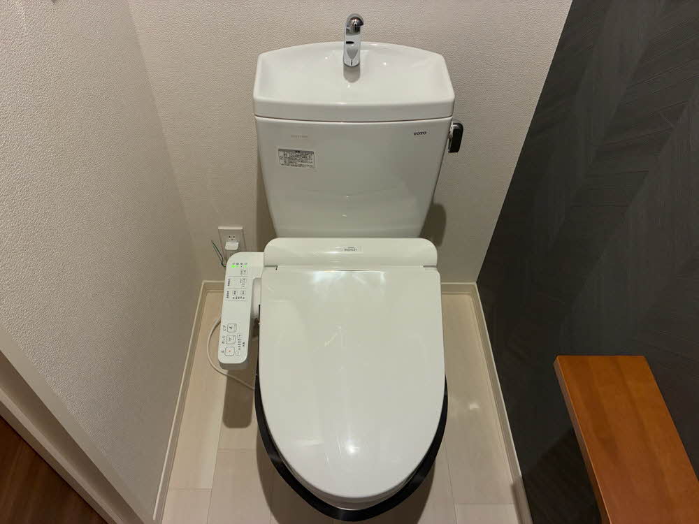 トイレ　ゆったりとした空間のトイレです