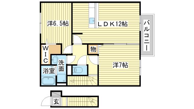 ソレイユ東阿保の間取り写真