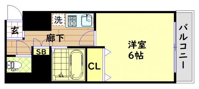セレッソコート西心斎橋の間取り写真