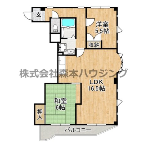 メゾンアルパの間取り写真
