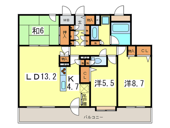 プライムアーバン円山北四条の間取り写真