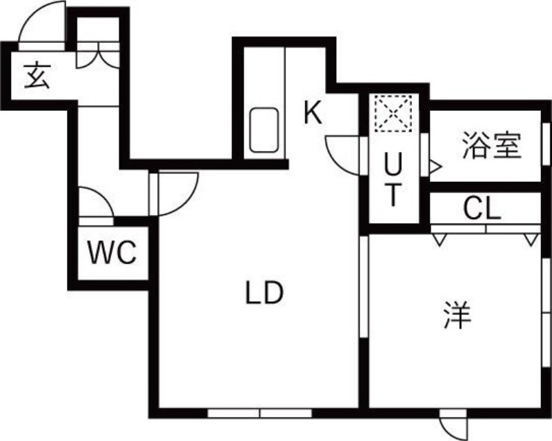 地下鉄東西線 発寒南駅 徒歩6分 3階建 築23年の間取り写真