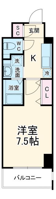 プレイズシード浅間町の間取り写真