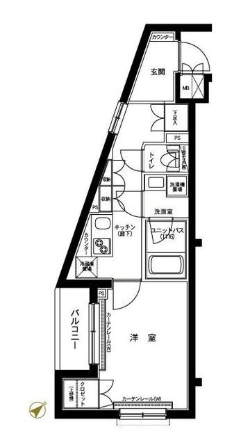 西武池袋線 中村橋駅 徒歩6分 4階建 築10年の間取り写真