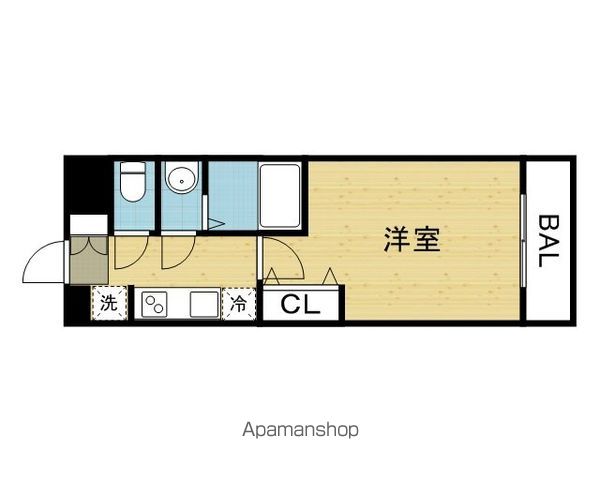 近鉄奈良線 今里駅 徒歩4分 13階建 築7年の間取り写真