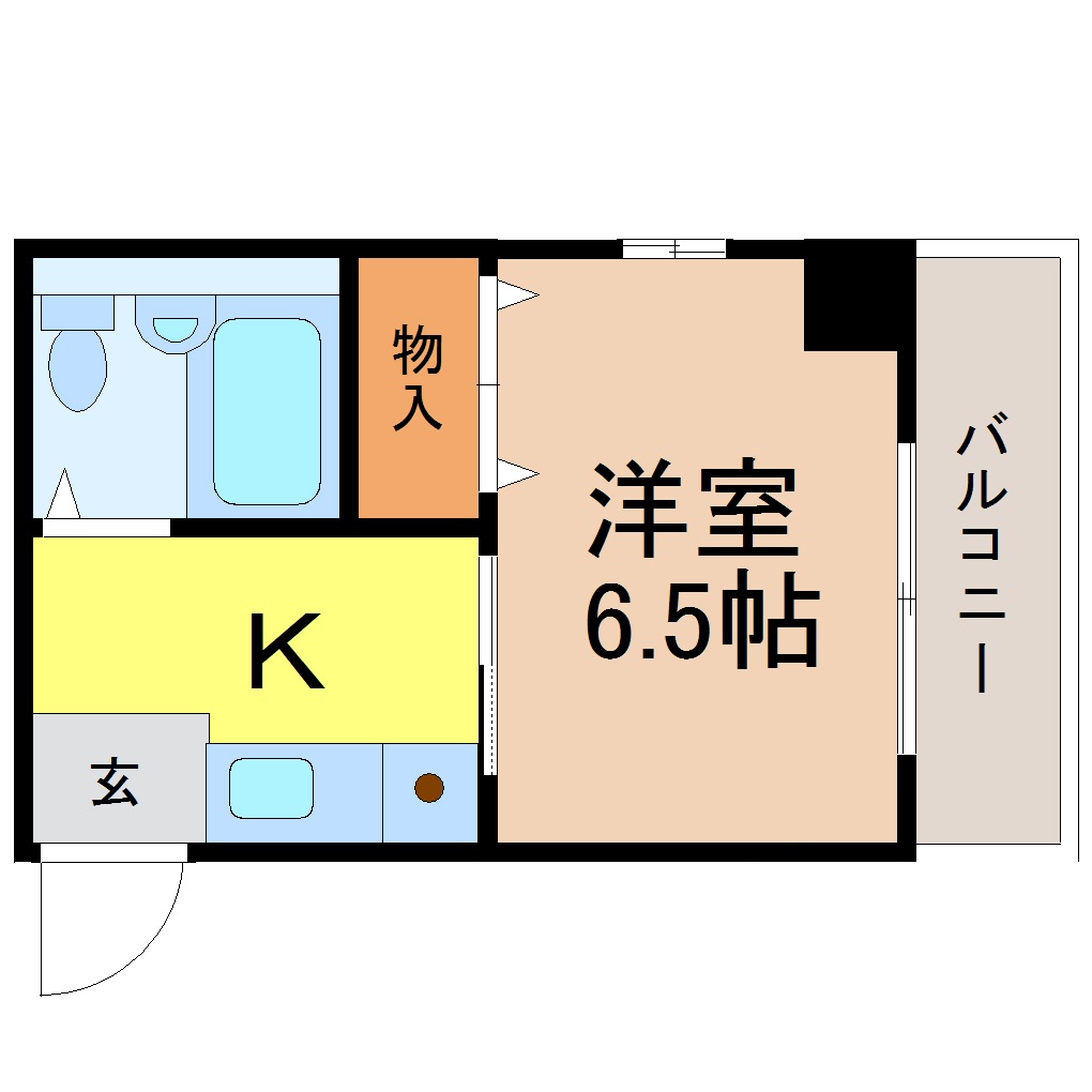 地下鉄名港線 日比野駅 徒歩1分 3階建 築27年の間取り写真