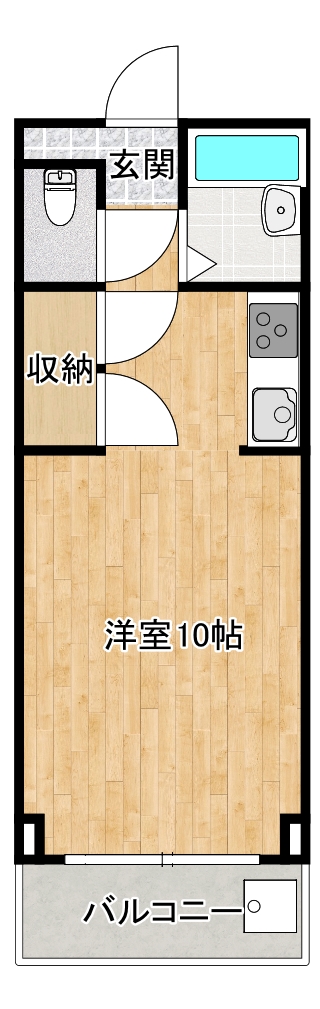 南国市大そねのマンションの間取り