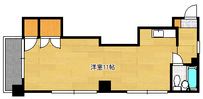 広島市安佐南区長束のマンションの間取り