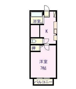 駒ヶ根市赤穂のマンションの間取り