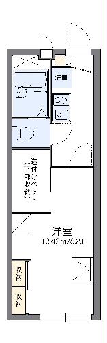 レオパレスキャロットの間取り