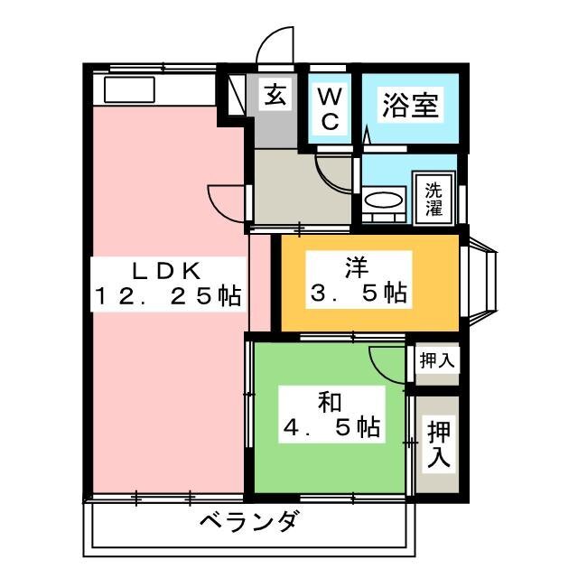 サンハイム壱番館の間取り