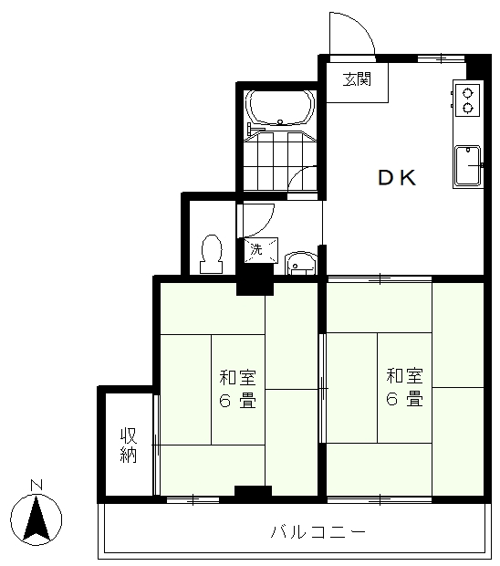 グリーンパークマンションの間取り