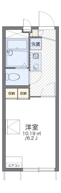 広島市南区丹那町のアパートの間取り