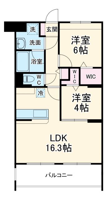 知多郡東浦町大字生路のマンションの間取り