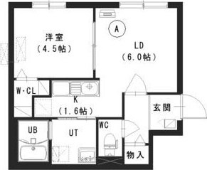 札幌市豊平区美園九条のマンションの間取り