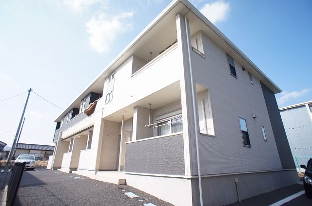 日立市日高町のアパートの建物外観