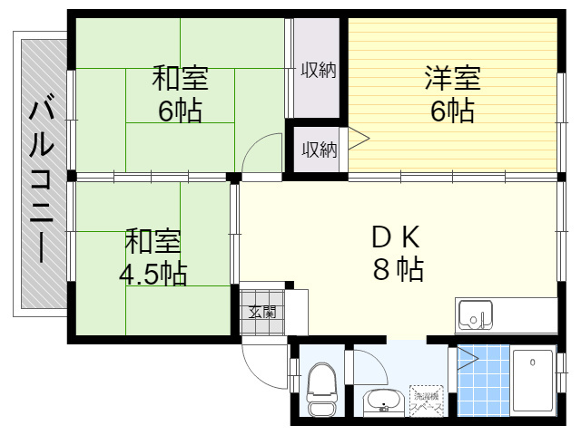 サンシティＡＢＥの間取り