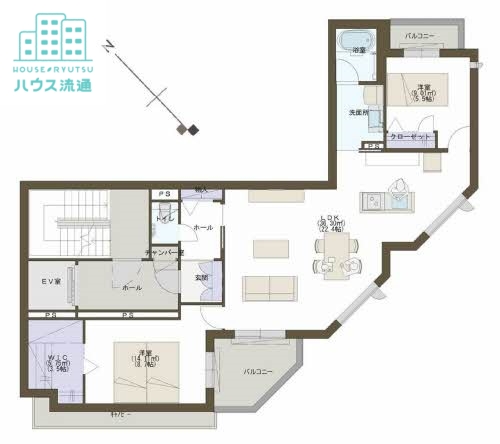 夢みる街角の間取り