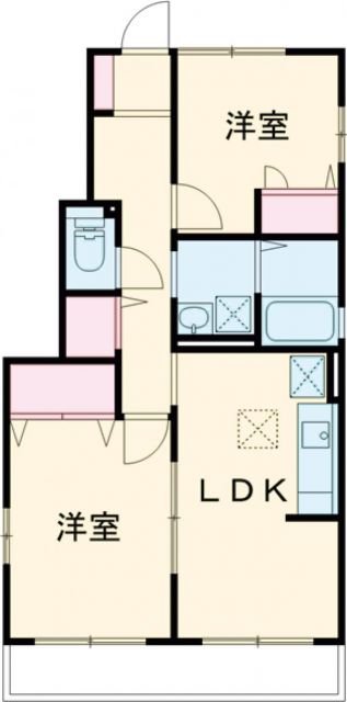 キャピタル丸森Ａ棟の間取り