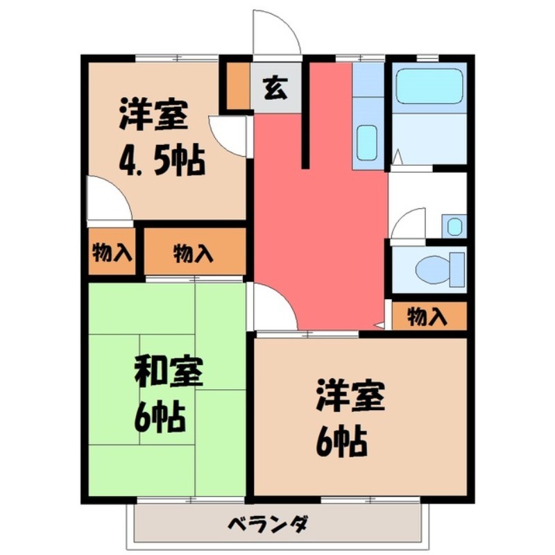 菊地ハイツ Aの間取り