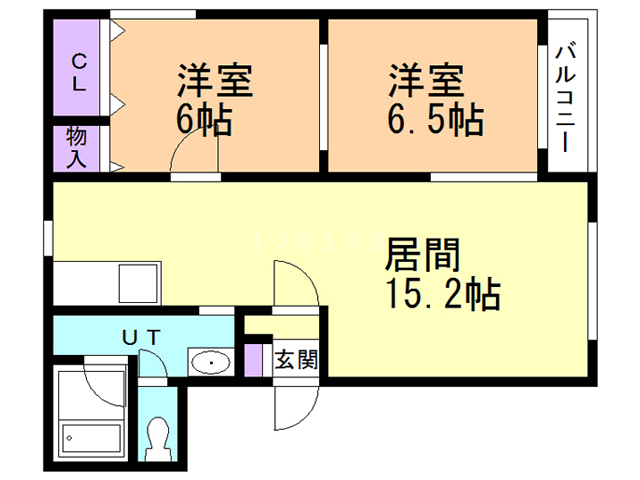 メゾンフォレストＢの間取り