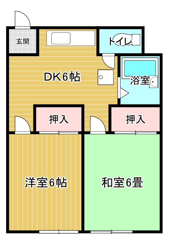 ハイツサカエの間取り