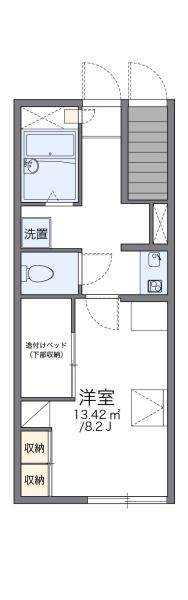 レオパレスWestCourt2の間取り