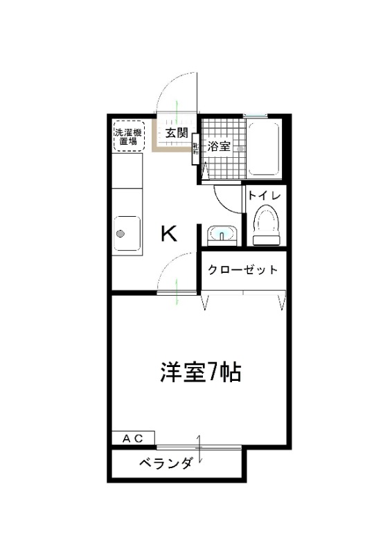 柞田石井ハイツの間取り