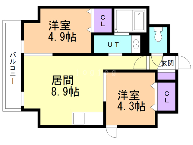 レジデンスタワー札幌の間取り