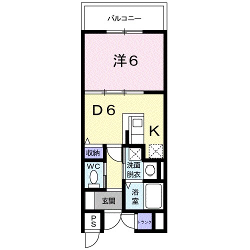 福島市入江町のマンションの間取り