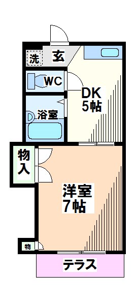 国立市東のマンションの間取り