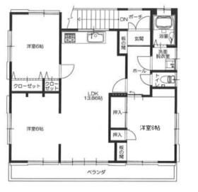 草加市瀬崎のアパートの間取り