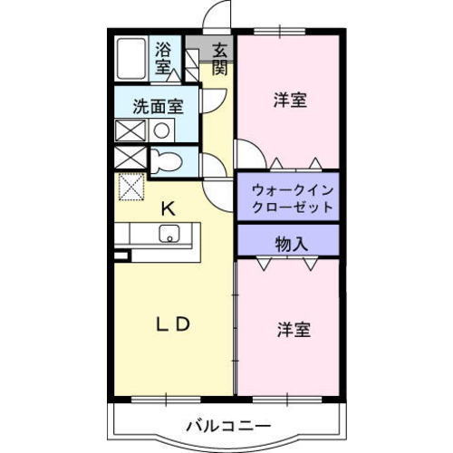 フォレスト　パレスAの間取り