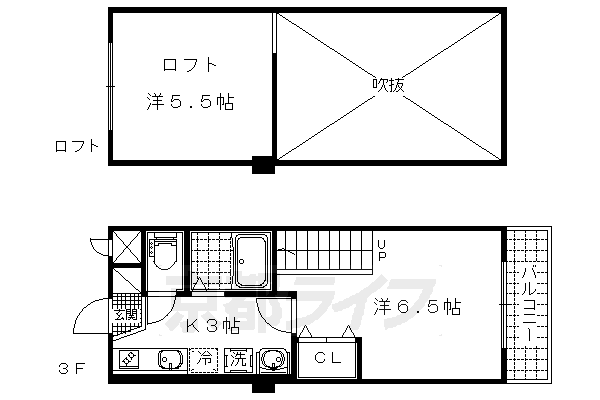 【京都市山科区椥辻平田町のマンションの間取り】