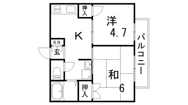 砂川ハイツの間取り