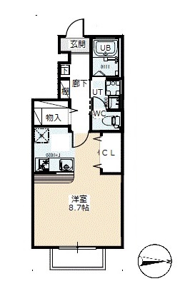 伊・ダンセ壱番館の間取り