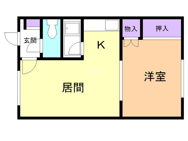 佐呂間ハイツの間取り