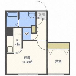 イーストポルトN14の間取り