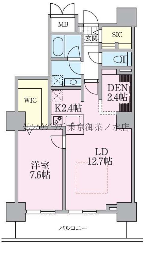 荒川区南千住のマンションの間取り