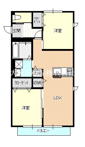 竹松本町新築アパート（仮）の間取り